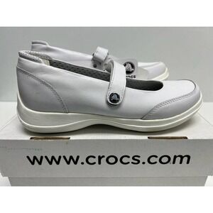 Woman's Crocs Saffron  White W9